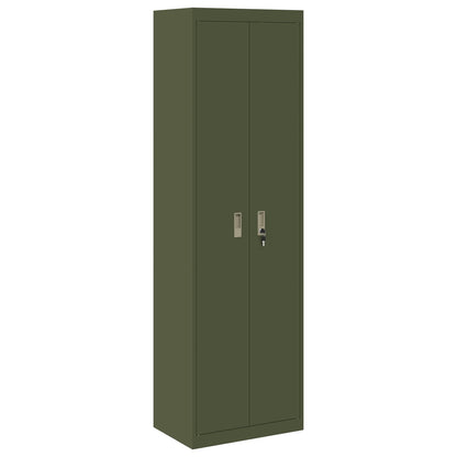 Armadio Verde oliva 60 x 40 x 200 cm Acciaio