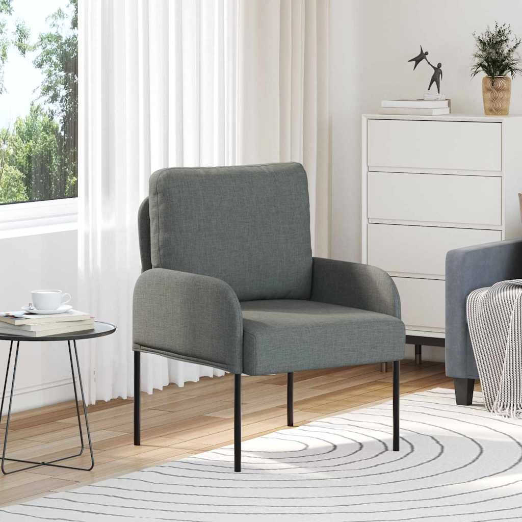 Divani con cuscino 55cm Grigio scuro Legno compensato