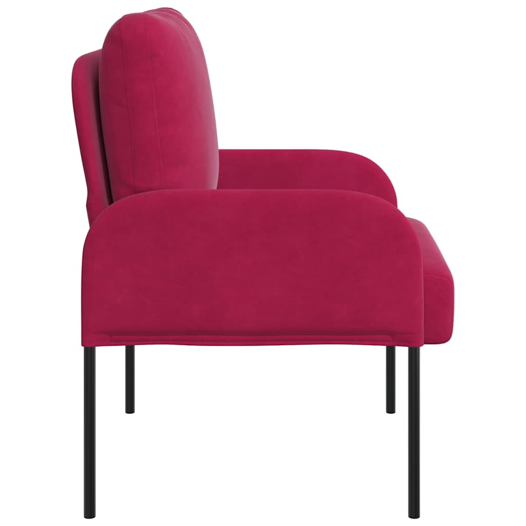 Divani con cuscino 55cm Rosso Vino Legno compensato