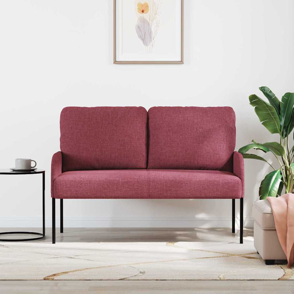 Divani con cuscino 110cm Rosso Vino Legno compensato