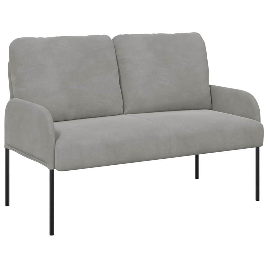 Divani con cuscino 110cm Grigio chiaro Legno compensato