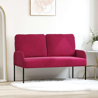 Divani con cuscino 110cm Rosso Vino Legno compensato