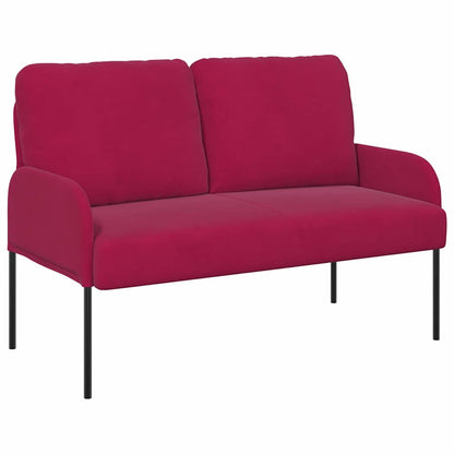 Divani con cuscino 110cm Rosso Vino Legno compensato