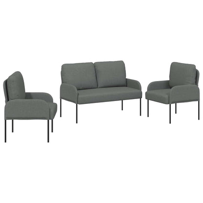 Set divani 3 pcs Grigio scuro 115 x 56 x 80 cm Legno compensato