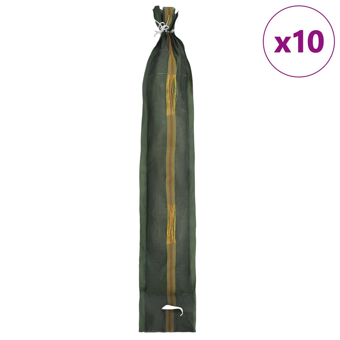 Sacchi di sabbia 10 pcs Verde 120 x 27 cm HDPE