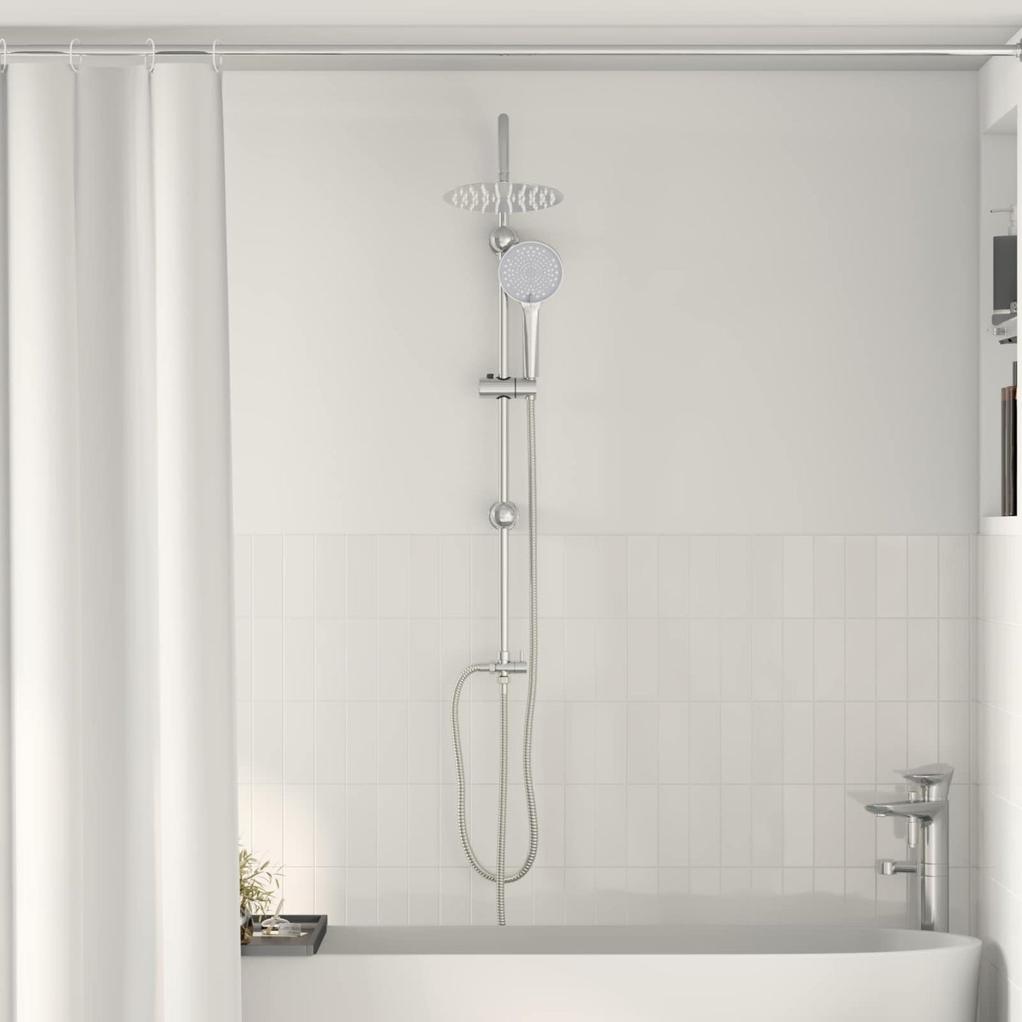 Set di doccia con soffione Argento 47 x 20 x 95 cm