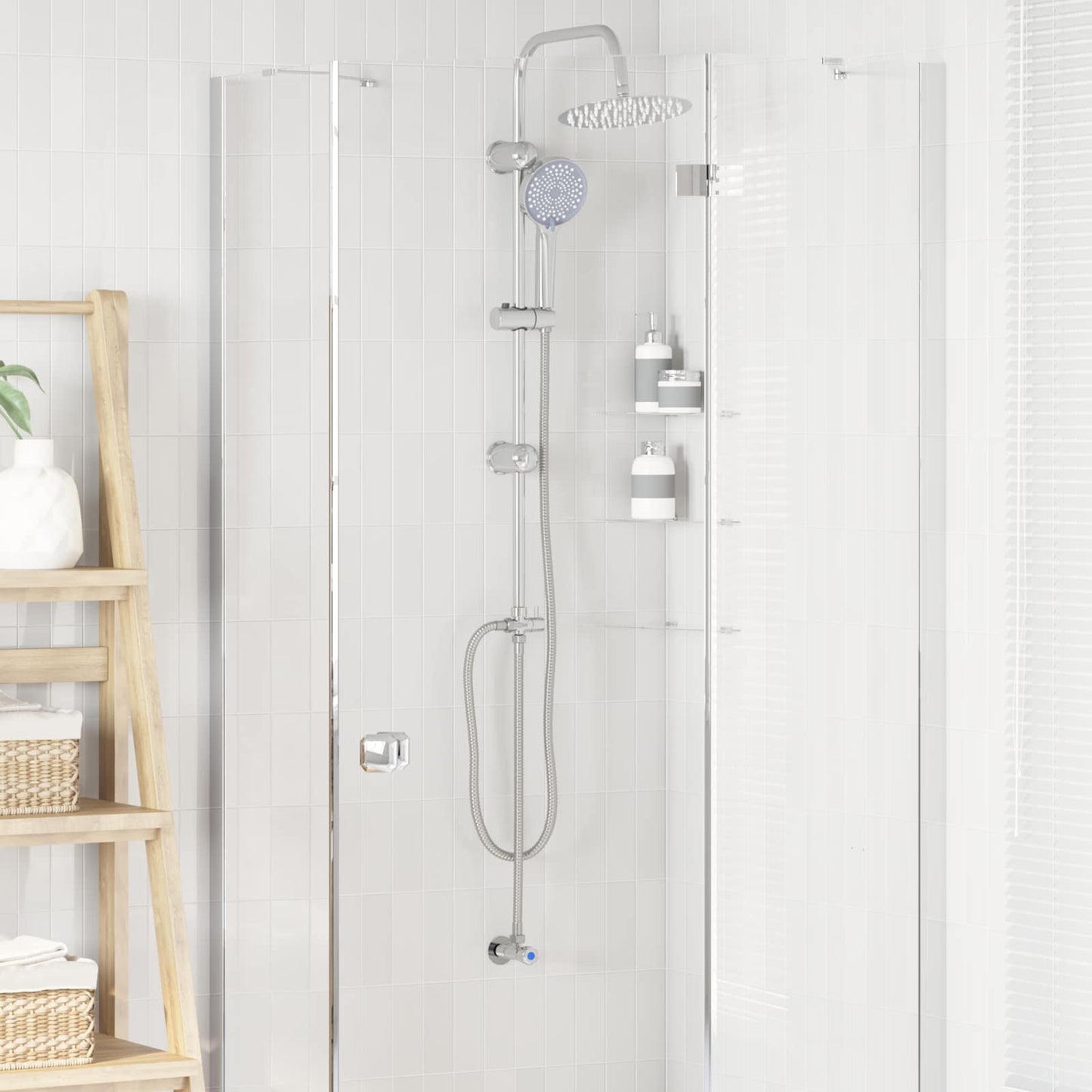 Set di doccia con soffione Argento 47 x 20 x 95 cm