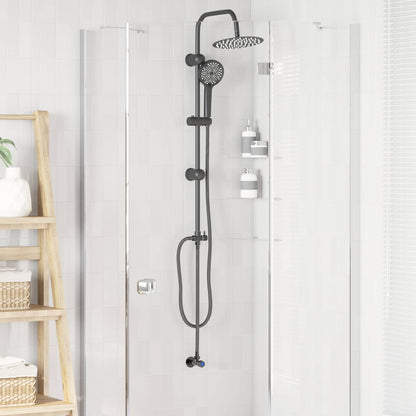 Sistema Doccia Nero 47 x 20 x 95 cm Acciaio inossidabile