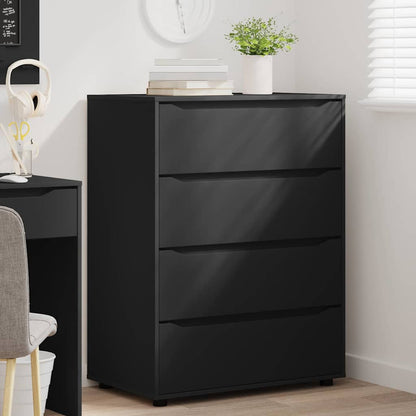 Armadi di Stoccaggio 2 pcs Nero 80 x 48 x 105 cm