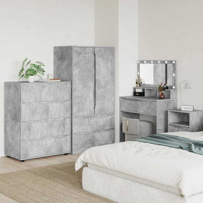 Armadi di Stoccaggio 2 pcs Grigio cemento 80 x 48 x 105 cm