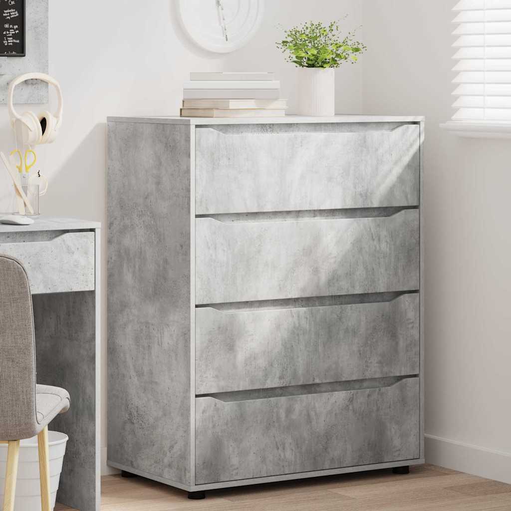Armadi di Stoccaggio 2 pcs Grigio cemento 80 x 48 x 105 cm