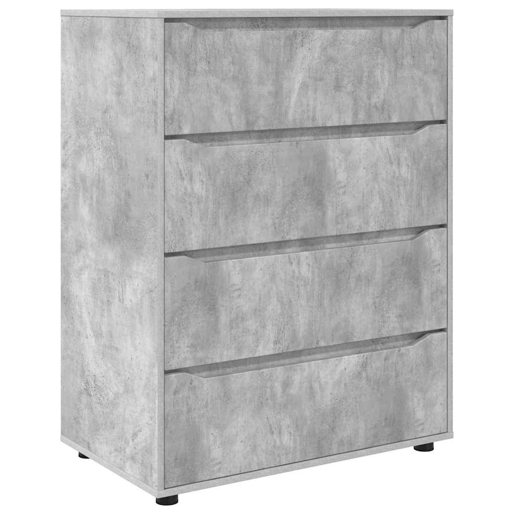 Armadi di Stoccaggio 2 pcs Grigio cemento 80 x 48 x 105 cm