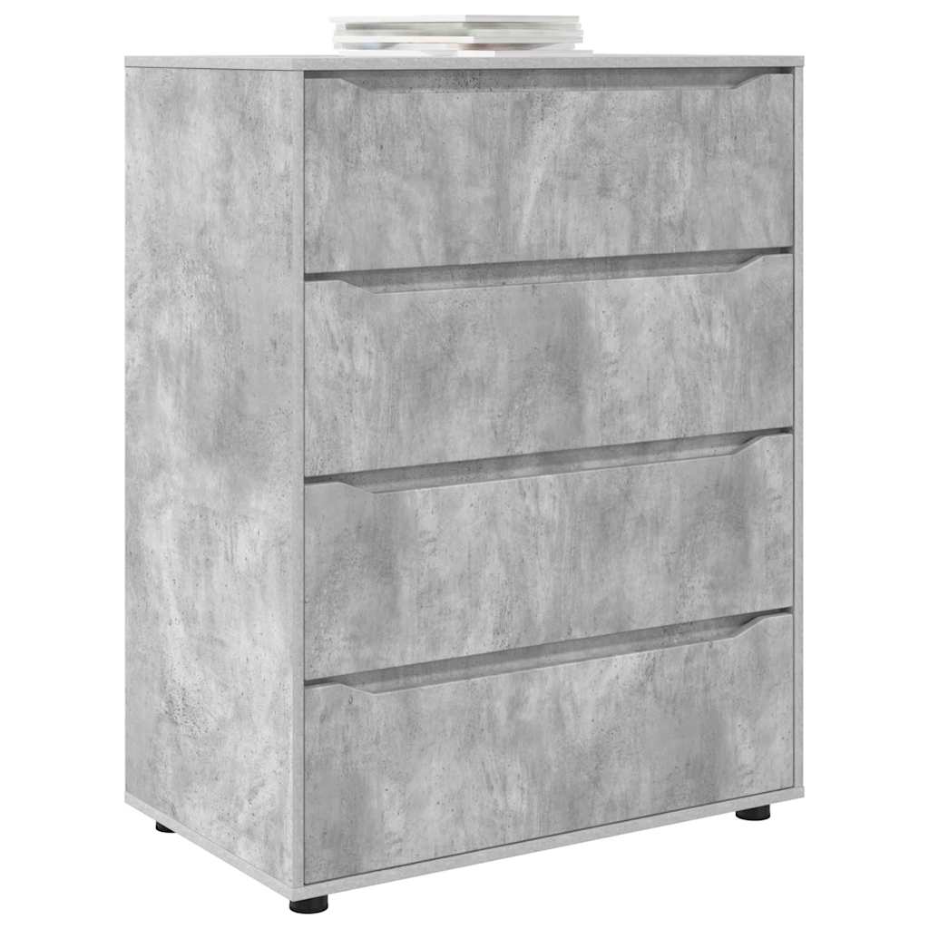 Armadi di Stoccaggio 2 pcs Grigio cemento 80 x 48 x 105 cm