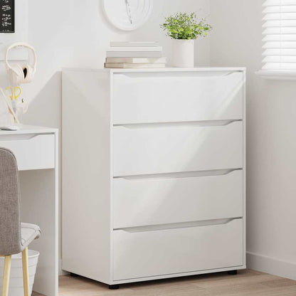 Armadi di Stoccaggio 2 pcs Bianco Lucido 80 x 48 x 105 cm
