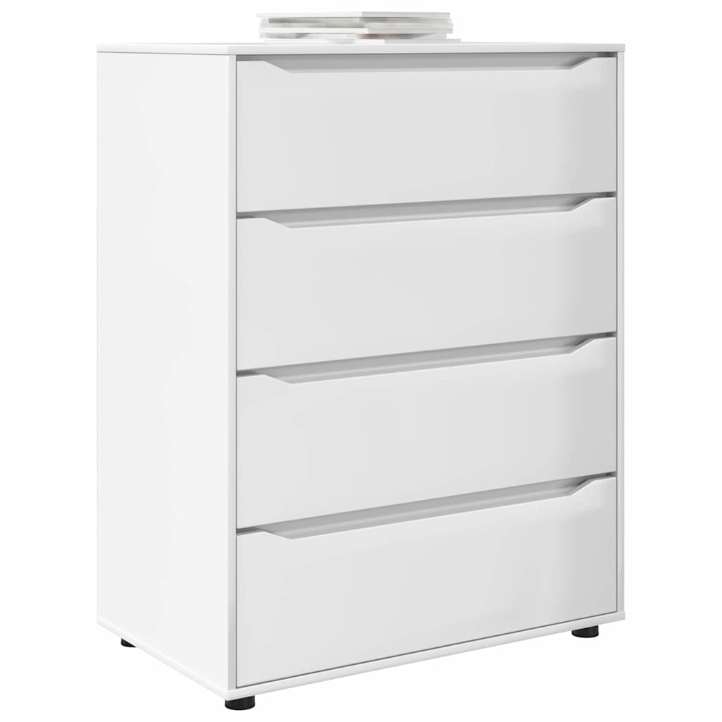 Armadi di Stoccaggio 2 pcs Bianco Lucido 80 x 48 x 105 cm