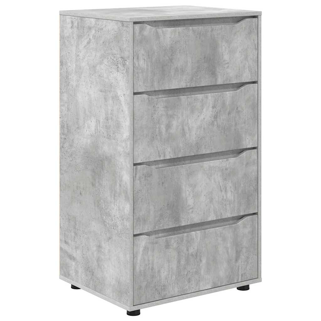 Armadi di Stoccaggio 2 pcs Grigio cemento 60 x 48 x 105 cm