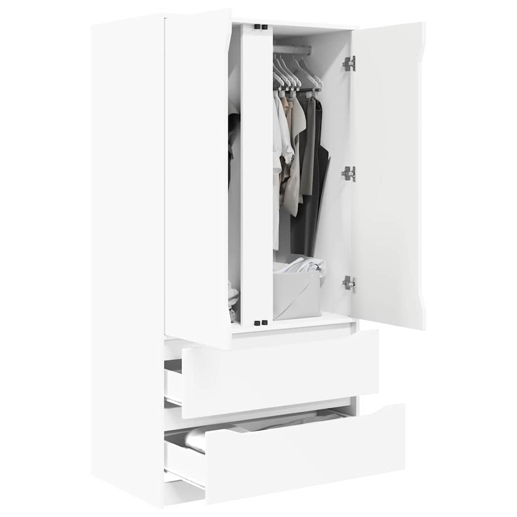 Armadietto Bianco 79,5 x 49 x 156 cm Legno ingegnerizzato