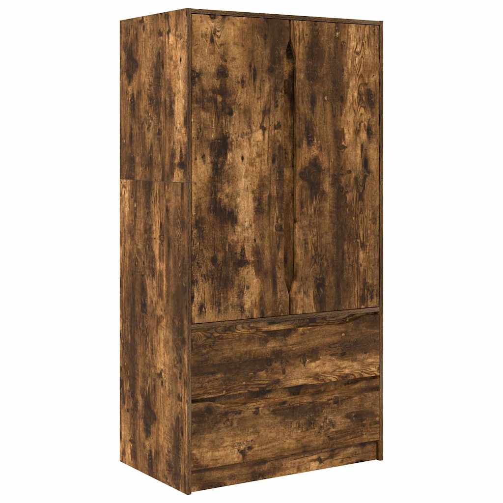 Armadietto con cassetto Quercia Affumicata 79,5 x 49 x 156 cm
