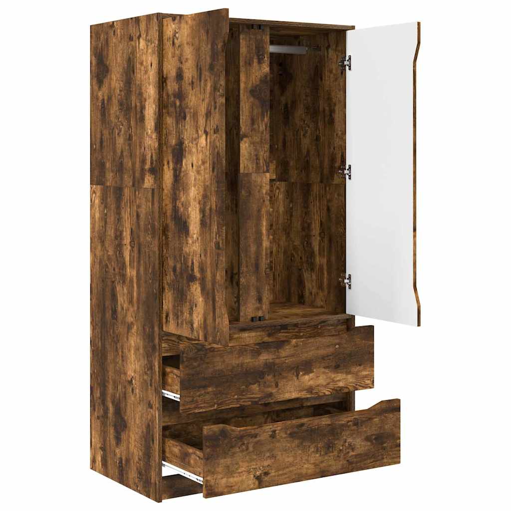 Armadietto con cassetto Quercia Affumicata 79,5 x 49 x 156 cm