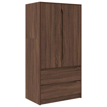 Armadietto con cassetto Quercia marrone 79,5 x 49 x 156 cm