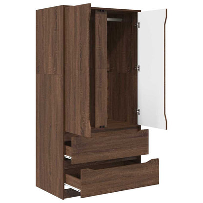 Armadietto con cassetto Quercia marrone 79,5 x 49 x 156 cm