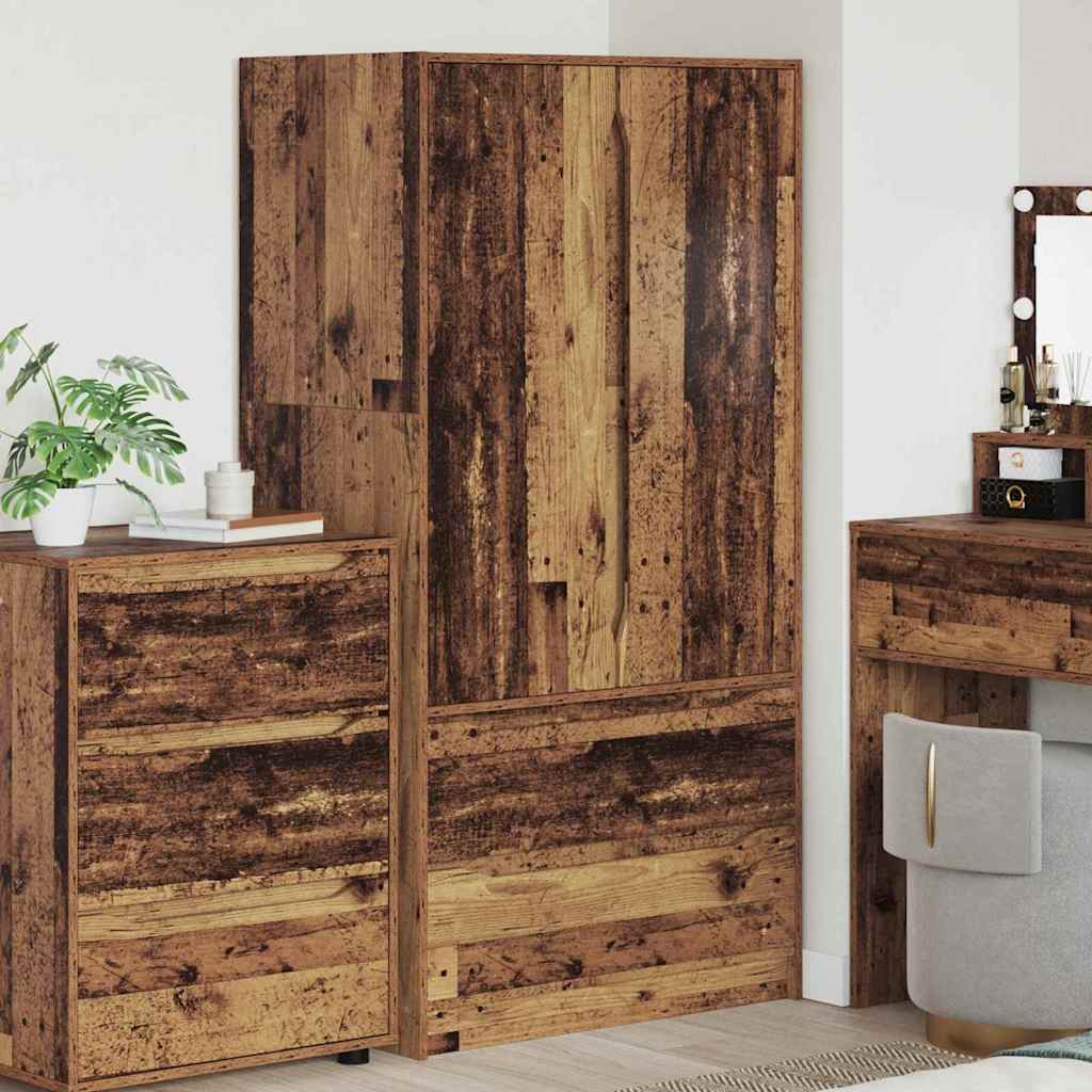 Armadietto con cassetto Legno vecchio 79,5 x 49 x 156 cm