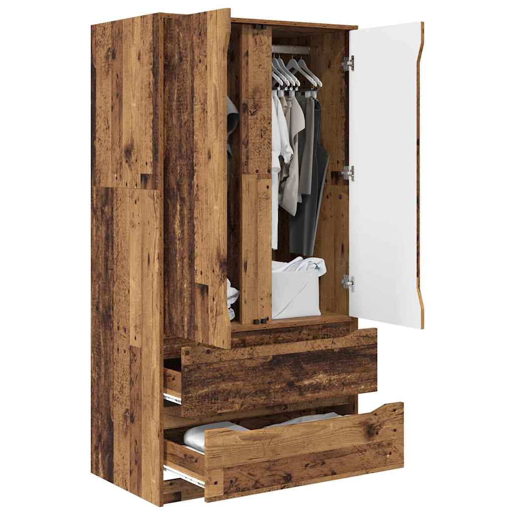 Armadietto con cassetto Legno vecchio 79,5 x 49 x 156 cm