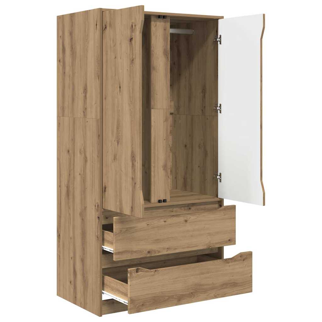 Armadietto con cassetto Rovere Artigianale 79,5 x 49 x 156 cm