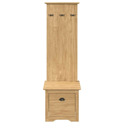 Armadio per corridoio BODO Marrone miele 50 x 40 x 156,7 cm