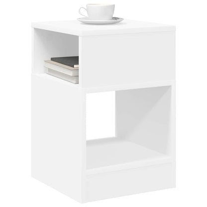 Tavolino 2 pcs Bianco 30,5 x 30 x 45 cm Legno multistrato