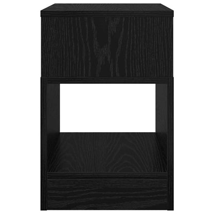 Tavolino Rovere Nero 30,5 x 30 x 45 cm Legno multistrato