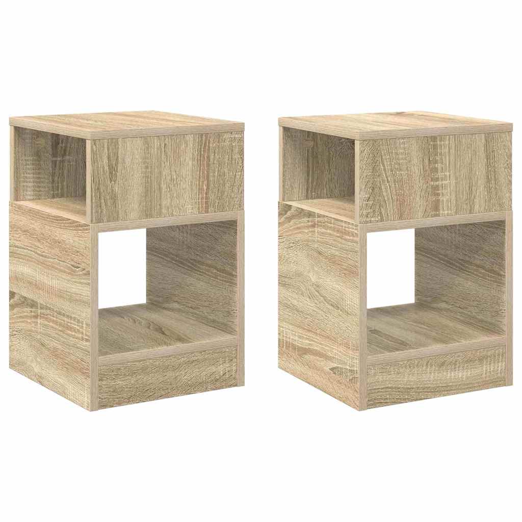 Tavolino 2 pcs Rovere Sonoma 30,5 x 30 x 45 cm