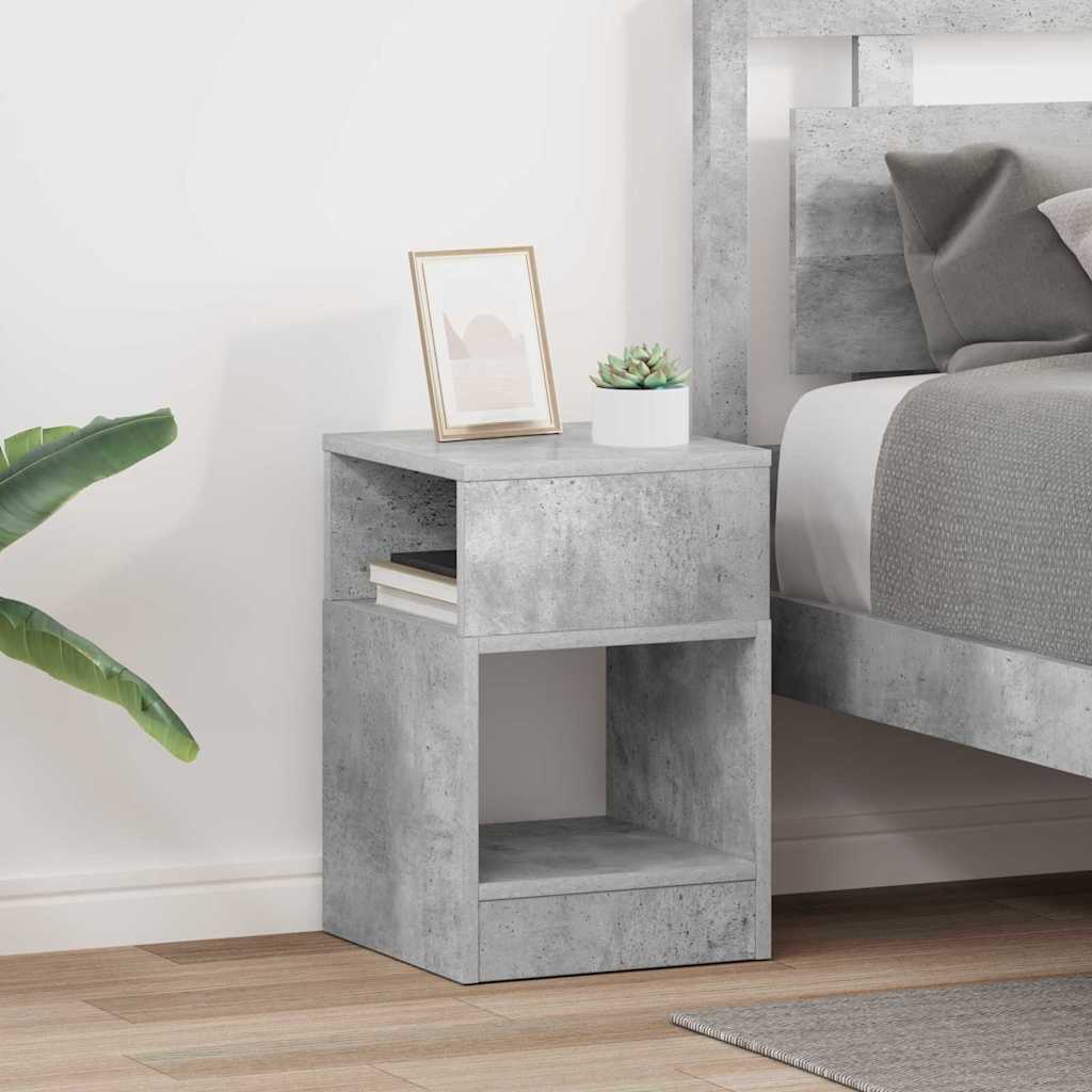 Tavolino 2 pcs Grigio cemento 30,5 x 30 x 45 cm