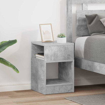 Tavolino 2 pcs Grigio cemento 30,5 x 30 x 45 cm