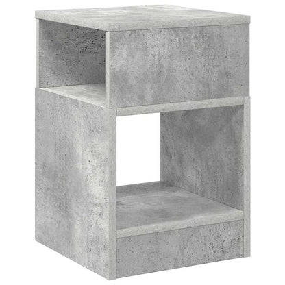 Tavolino 2 pcs Grigio cemento 30,5 x 30 x 45 cm