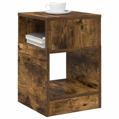 Tavolino Rovere fumÃ© 30,5 x 30 x 45 cm Legno multistrato