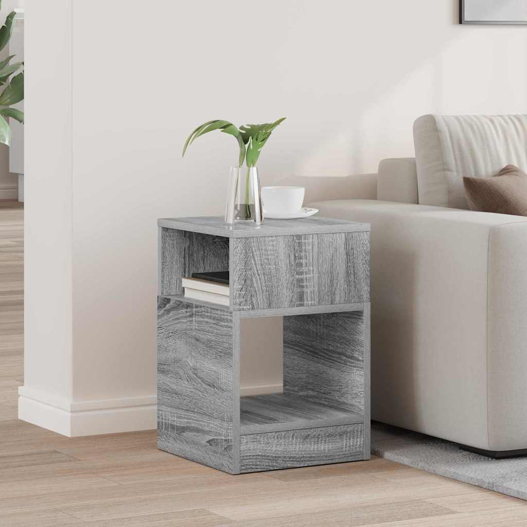 Tavolino Grigio Sonoma 30,5 x 30 x 45 cm Legno multistrato