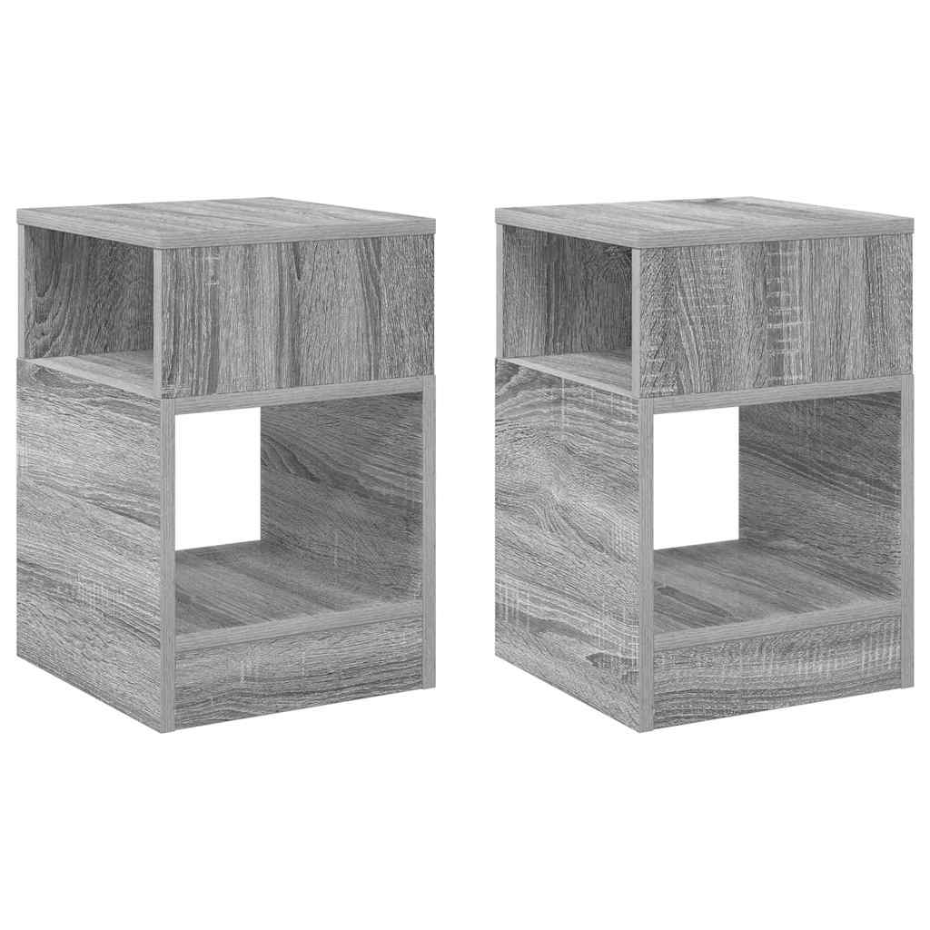 Tavolino 2 pcs Grigio Sonoma 30,5 x 30 x 45 cm