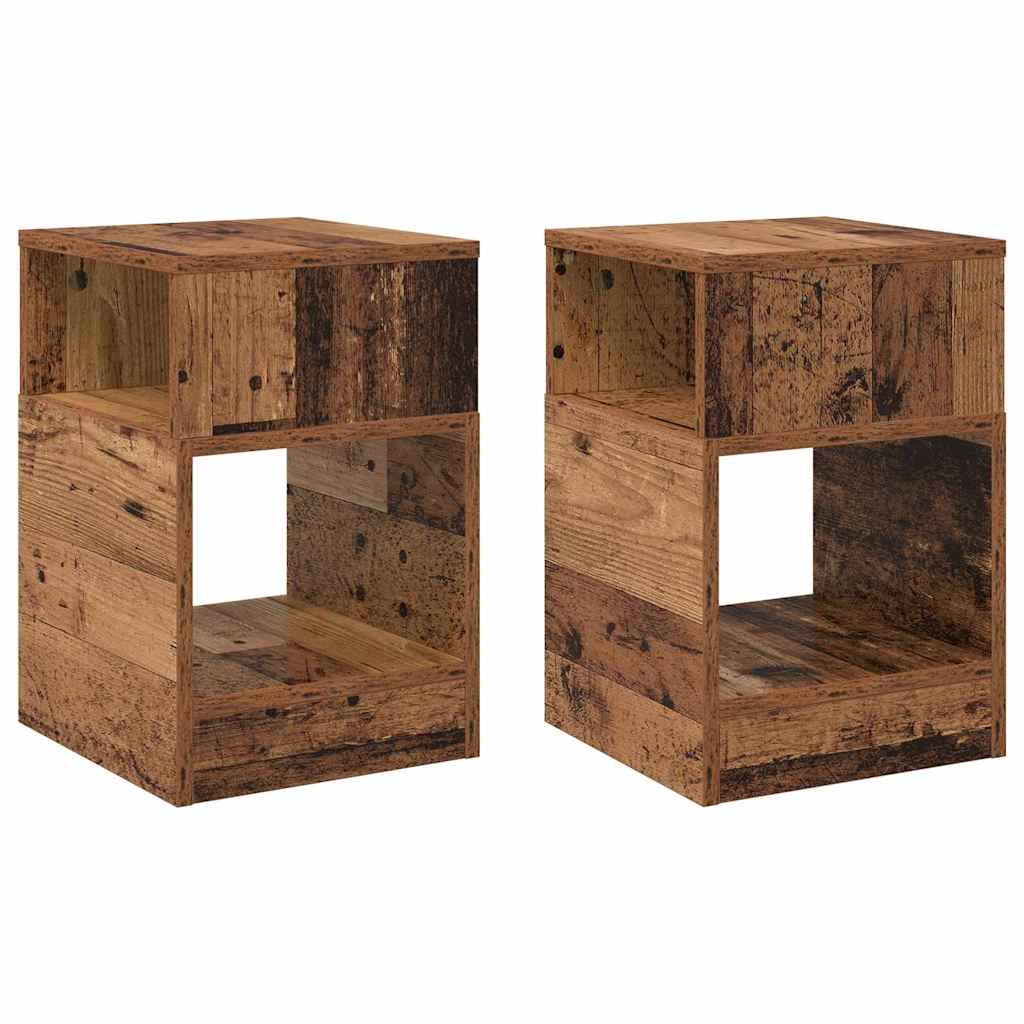 Tavolino 2 pcs Legno vecchio 30,5 x 30 x 45 cm