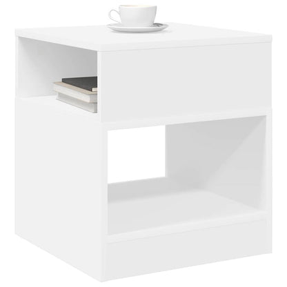 Tavolino 2 pcs Bianco 40,5 x 40 x 45 cm Legno multistrato