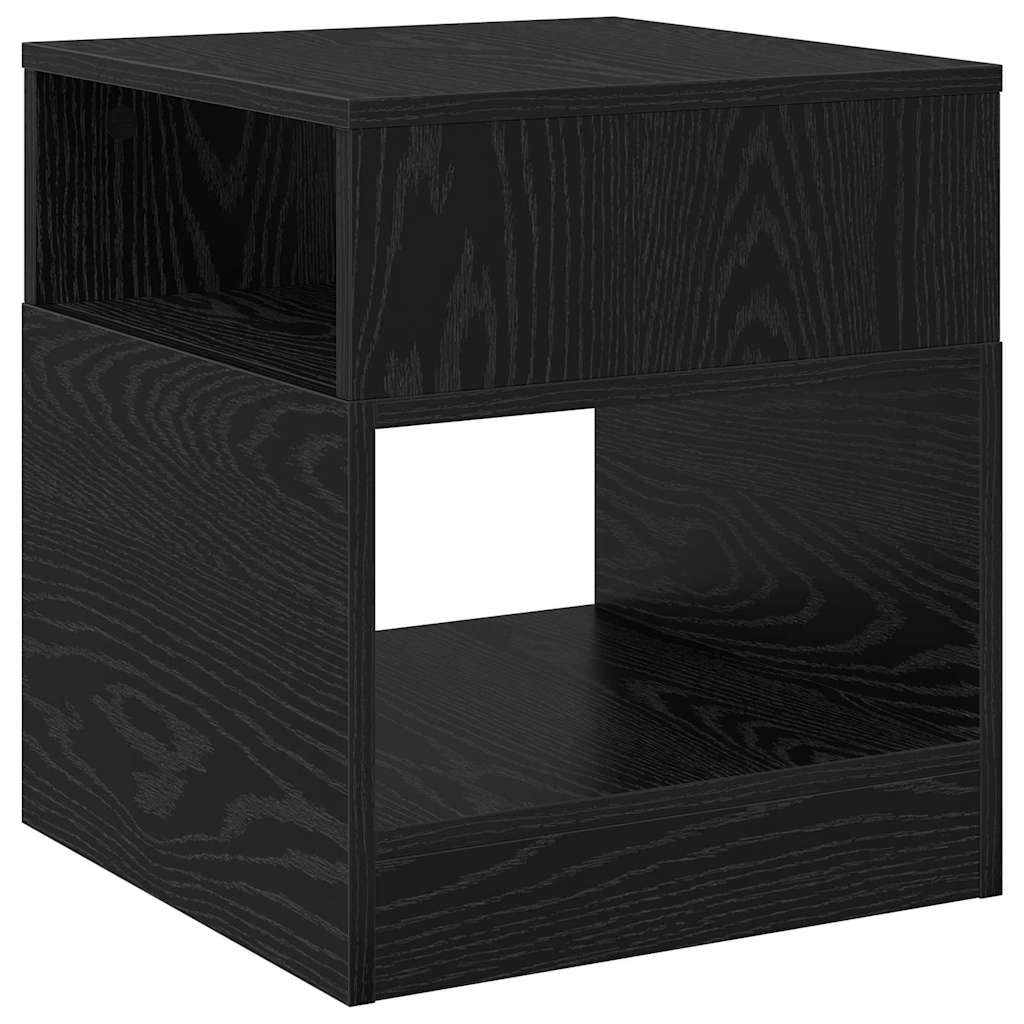 Tavolino Rovere Nero 40,5 x 40 x 45 cm Legno multistrato