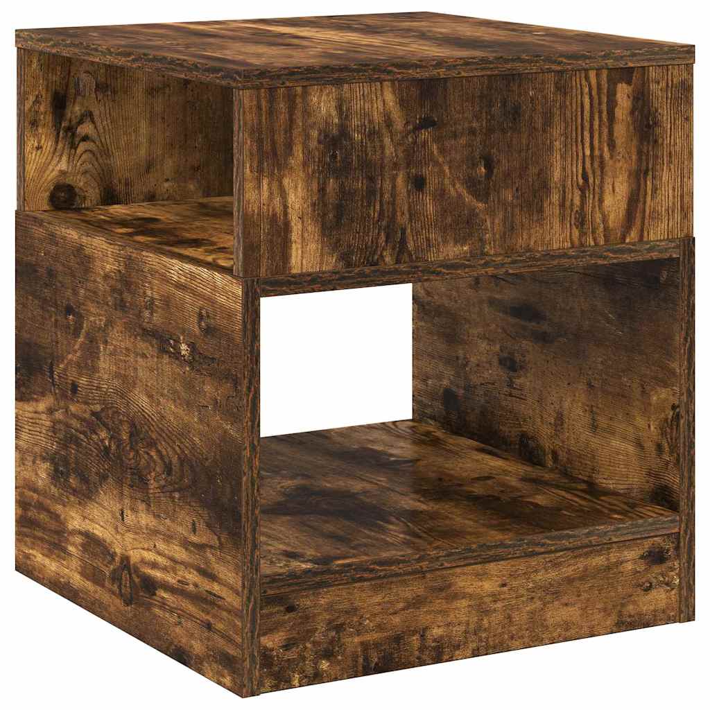 Tavolino 2 pcs Rovere fumÃ© 40,5 x 40 x 45 cm Legno multistrato