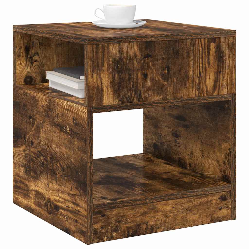 Tavolino 2 pcs Rovere fumÃ© 40,5 x 40 x 45 cm Legno multistrato