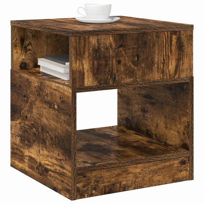 Tavolino 2 pcs Rovere fumÃ© 40,5 x 40 x 45 cm Legno multistrato