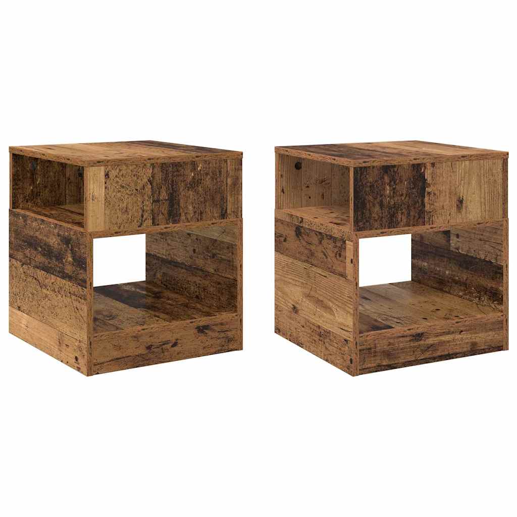 Tavolino 2 pcs Legno vecchio 40,5 x 40 x 45 cm