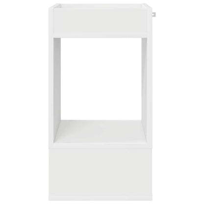 Tavolino Bianco 30 x 30 x 56 cm Legno multistrato
