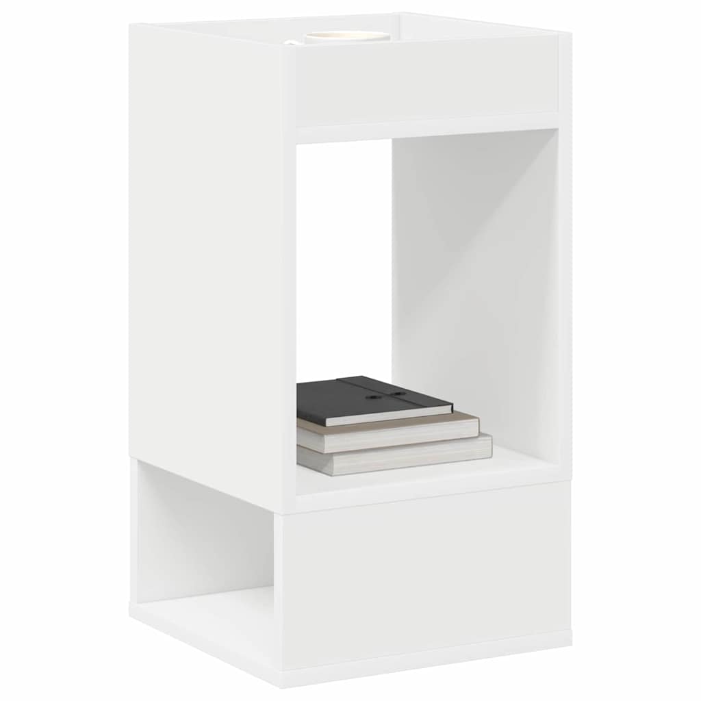 Tavolino Bianco 30 x 30 x 56 cm Legno multistrato