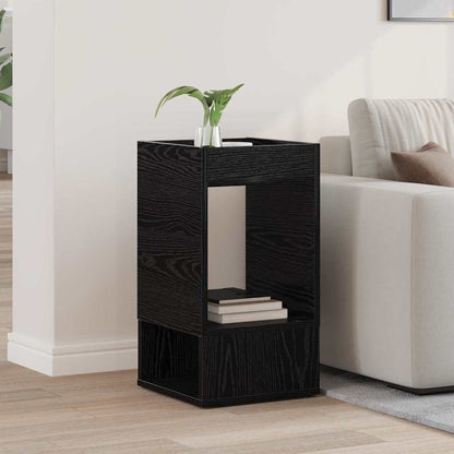 Tavolino Rovere Nero 30 x 30 x 56 cm Legno multistrato