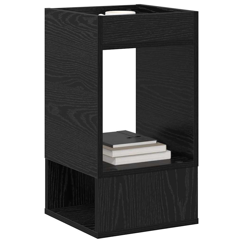 Tavolino Rovere Nero 30 x 30 x 56 cm Legno multistrato