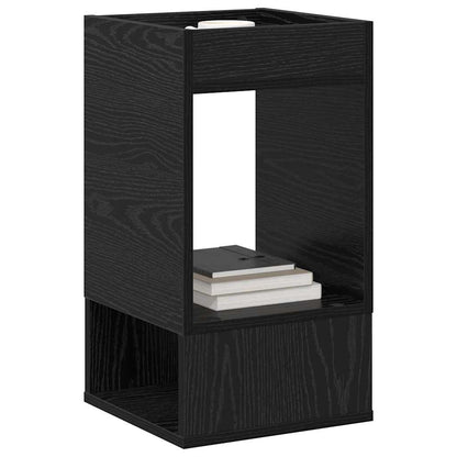 Tavolino Rovere Nero 30 x 30 x 56 cm Legno multistrato